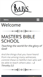 Mobile Screenshot of mastersbibleschool.org